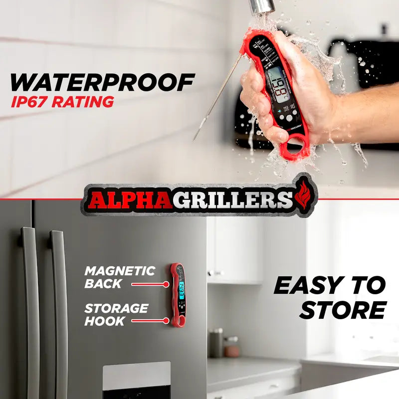 🌡️ Instant Read Digital Meat Thermometer – Perfect Results Every Time