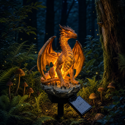 🦖Dragon Legacy Golden Ember Edition Solar Garden Light