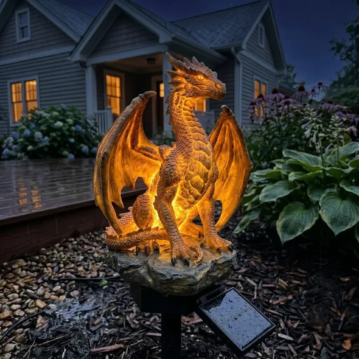 🦖Dragon Legacy Golden Ember Edition Solar Garden Light