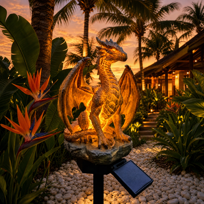 🦖Dragon Legacy Golden Ember Edition Solar Garden Light
