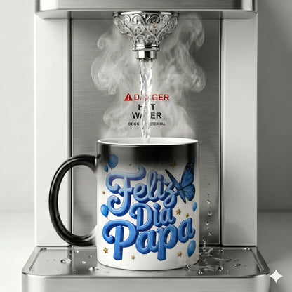 "Feliz Dia Papa" Heat Reveal Mug | Father's Day Gift, 11oz Ceramic