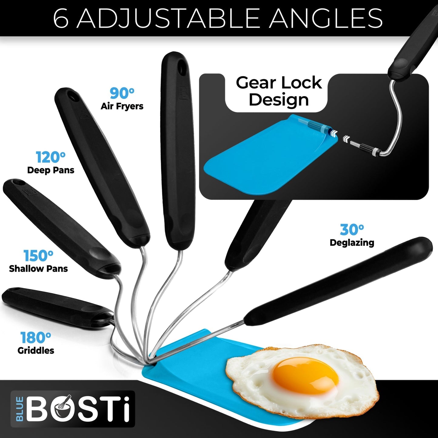 🔥Summer Flash Sale 50% OFF - Adjustable Angle Spatula – 2 PPSU Heads, Non-Toxic & PFAS-Free
