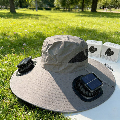 🔥Limited Time 50% Off✨Hat with Fans Solar Power