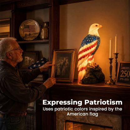 🦅🇺🇸 250th Anniversary Patriotic Bald Eagle Lamp