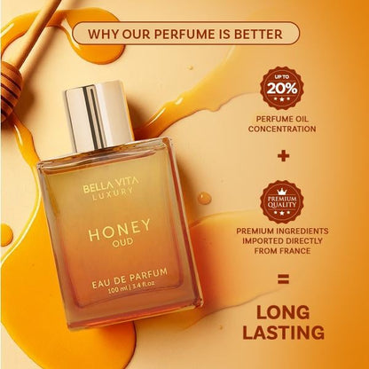 🔥Summer Flash Sale 50% OFF -🐝🍯This stuff is absolutely delectable——Bella Vita Luxury's Honey Oud | Eau de Parfum 100ml (3.4 fl oz)