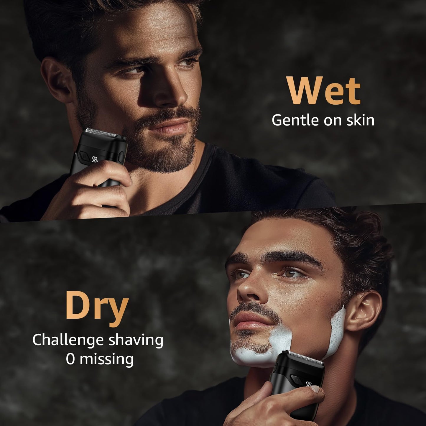 Mbzoey Electric Foil Shaver for Men | IPX7 Waterproof, LED Display, USB-C