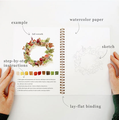 🎁Cozy Slow Watercolor Workbook Art Practice Set